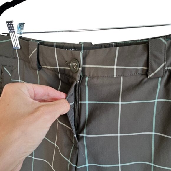 Nike Golf grey checkered grey pants size 6 - Picture 4 of 10